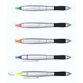Chrome Highlighter Ballpoint Pen